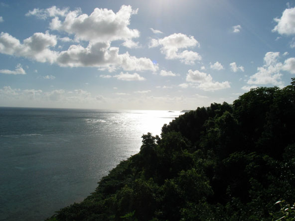 West to Kilauea Point from above Anini Beach