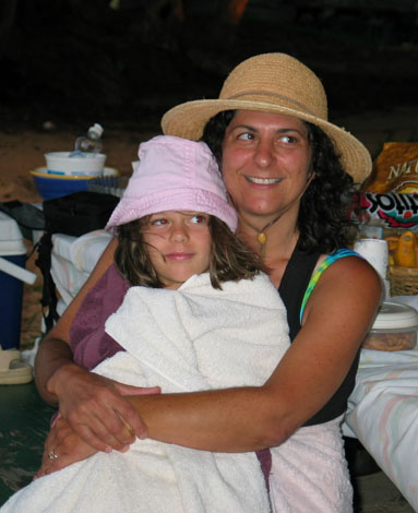 Micaela and Rachel at Anini Campground